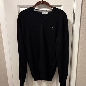 EC J.Lindeberg Black V-Neck Sweater Men’s Size M